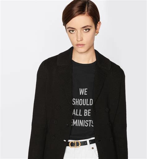 dior we should all be feminist|Dior t shirt fashion show.